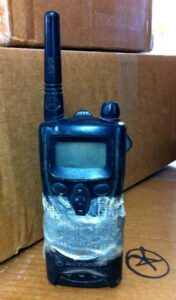 Motorola CP100 with duct tape